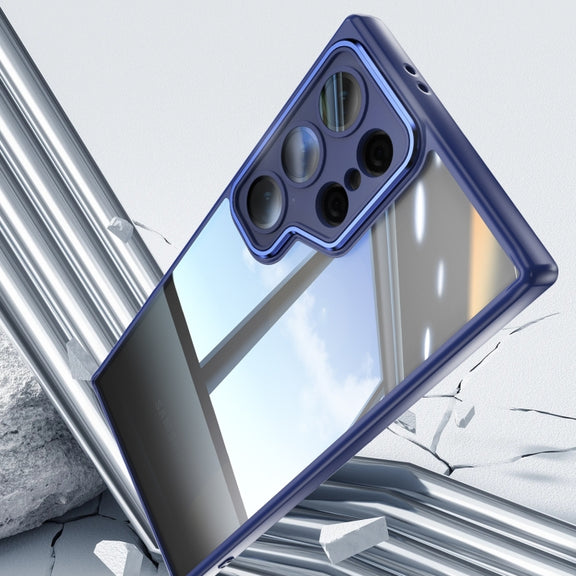 For Samsung Galaxy S25 Ultra 5G Acrylic Hybrid TPU Armor Shockproof Phone Case(Blue)