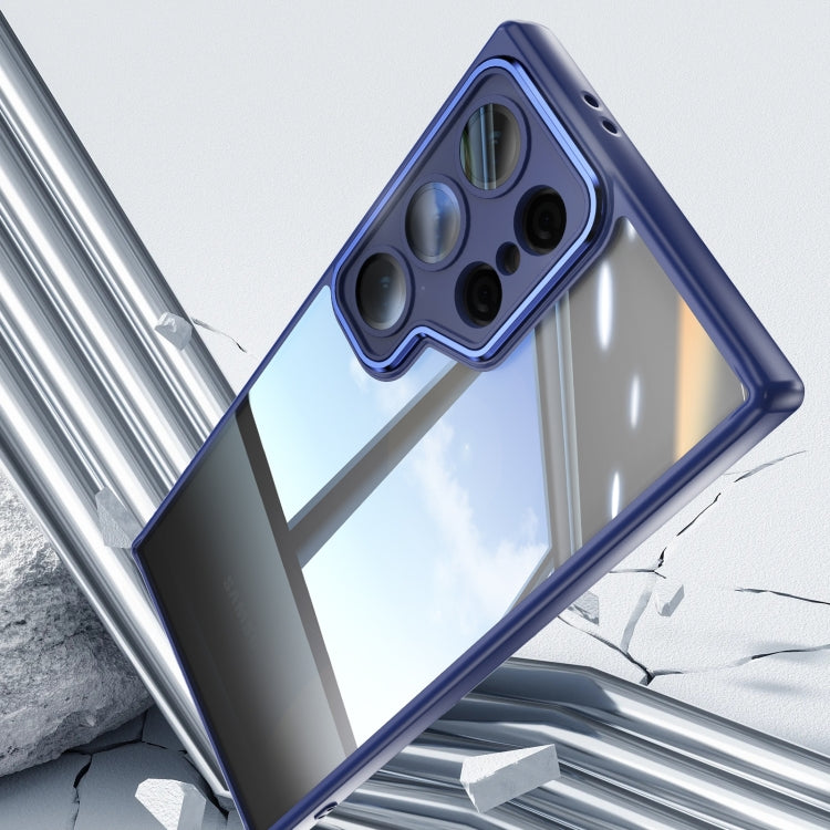 For Samsung Galaxy S25 Ultra 5G Acrylic Hybrid TPU Armor Shockproof Phone Case(Blue)