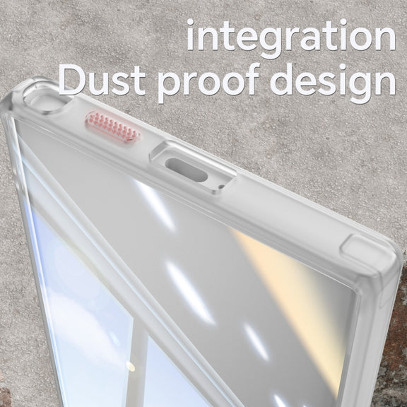 For Samsung Galaxy S25 Ultra 5G Acrylic Hybrid TPU Armor Shockproof Phone Case(Transparent)