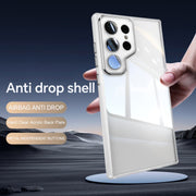 For Samsung Galaxy S25 Ultra 5G Acrylic Hybrid TPU Armor Shockproof Phone Case(Transparent)