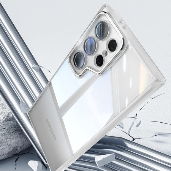 For Samsung Galaxy S25 Ultra 5G Acrylic Hybrid TPU Armor Shockproof Phone Case(Transparent)