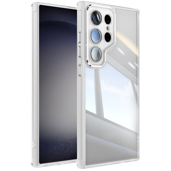 For Samsung Galaxy S25 Ultra 5G Acrylic Hybrid TPU Armor Shockproof Phone Case(Transparent)