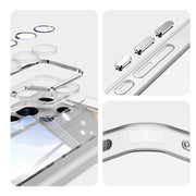 For Samsung Galaxy S25 Ultra 5G Acrylic Hybrid TPU Armor Shockproof Phone Case(Transparent)