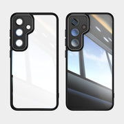 For Samsung Galaxy S25 5G Acrylic Hybrid TPU Armor Shockproof Phone Case(Black)