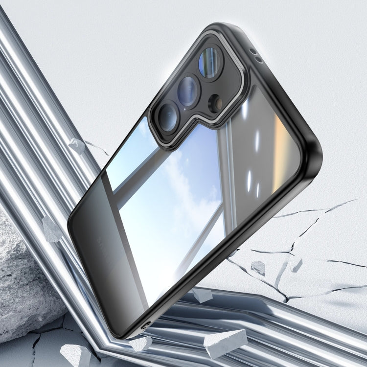 For Samsung Galaxy S25 5G Acrylic Hybrid TPU Armor Shockproof Phone Case(Black)