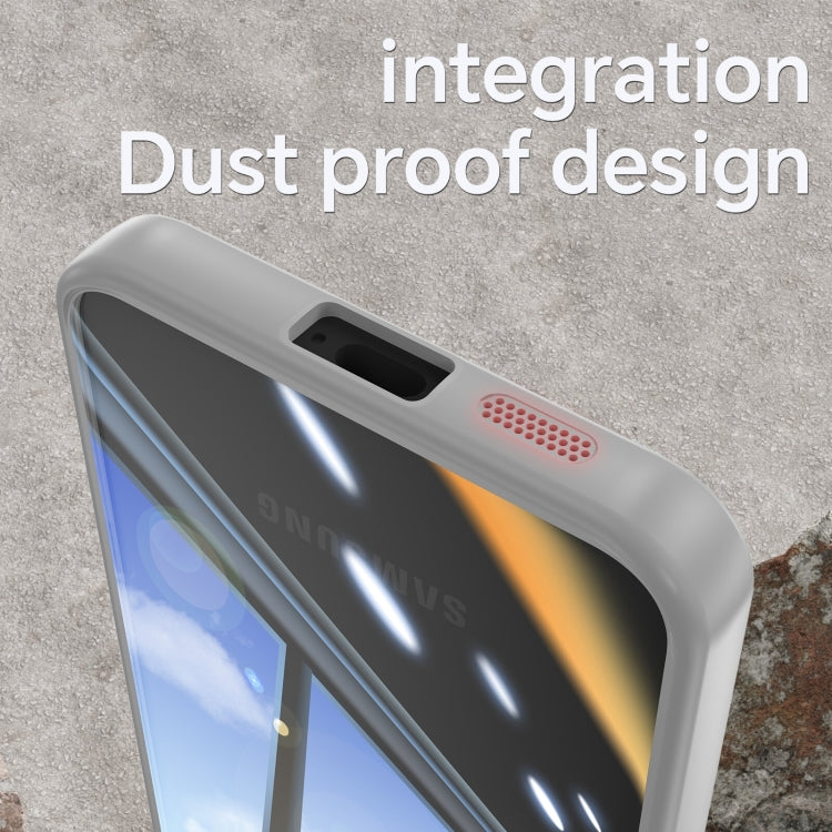 For Samsung Galaxy S25 5G Acrylic Hybrid TPU Armor Shockproof Phone Case(Grey)