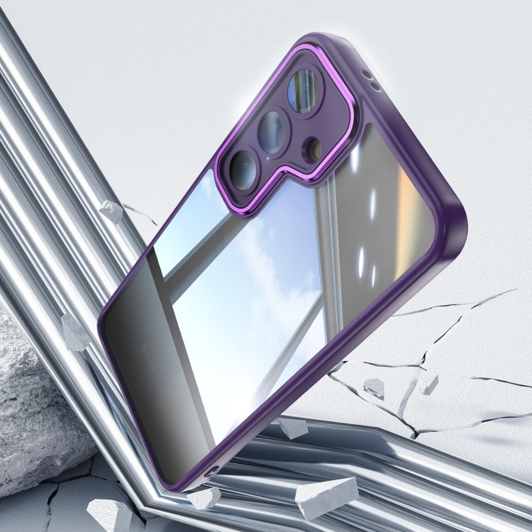 For Samsung Galaxy S25 5G Acrylic Hybrid TPU Armor Shockproof Phone Case(Purple)