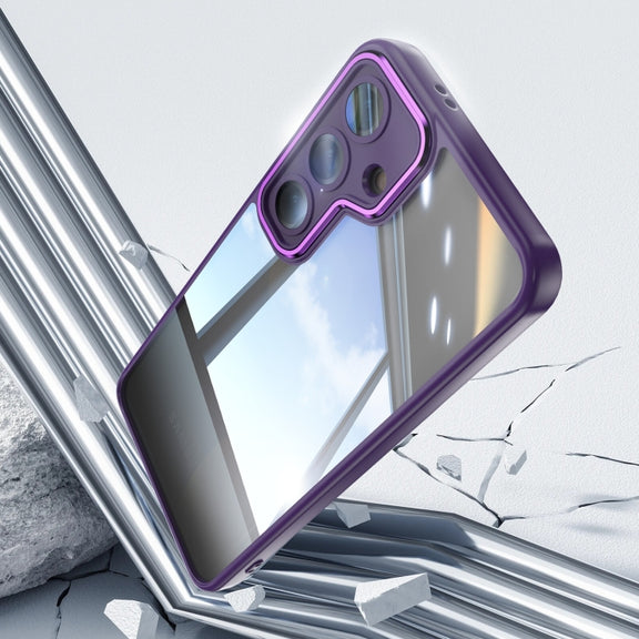 For Samsung Galaxy S25 5G Acrylic Hybrid TPU Armor Shockproof Phone Case(Purple)