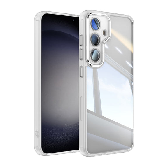 For Samsung Galaxy S25 5G Acrylic Hybrid TPU Armor Shockproof Phone Case(Transparent)