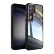 For Samsung Galaxy S25+ 5G Acrylic Hybrid TPU Armor Shockproof Phone Case(Black Red) - Galaxy S25+ 5G Cases by PMC Jewellery | Online Shopping South Africa | PMC Jewellery | Buy Now Pay Later Mobicred