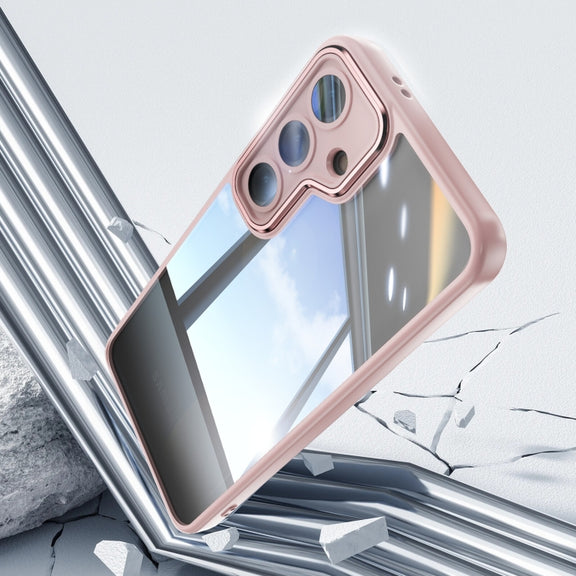 For Samsung Galaxy S25+ 5G Acrylic Hybrid TPU Armor Shockproof Phone Case(Pink)
