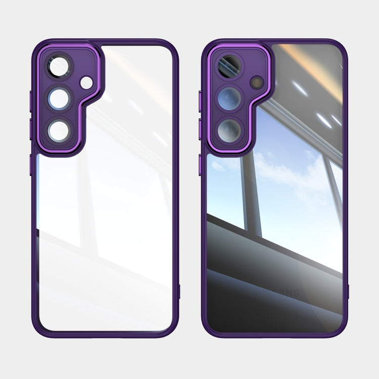 For Samsung Galaxy S25+ 5G Acrylic Hybrid TPU Armor Shockproof Phone Case(Purple)