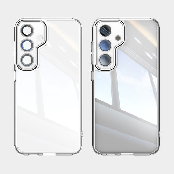 For Samsung Galaxy S25+ 5G Acrylic Hybrid TPU Armor Shockproof Phone Case(Transparent)