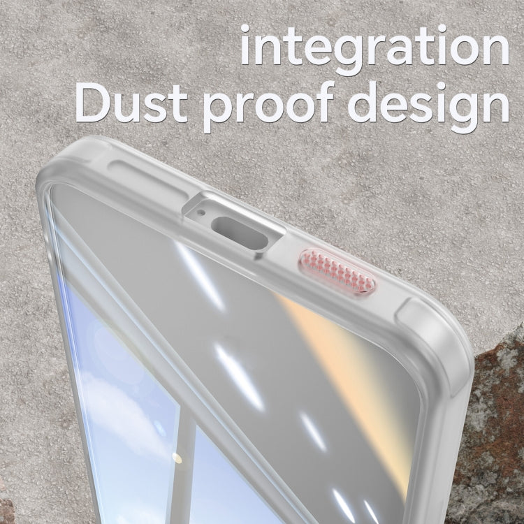 For Samsung Galaxy S25+ 5G Acrylic Hybrid TPU Armor Shockproof Phone Case(Transparent)