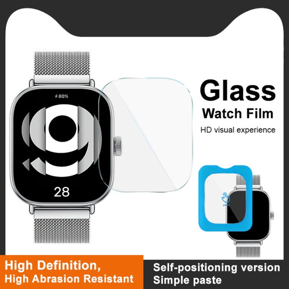 For Xiaomi Redmi Watch 4 IMAK Tempered Glass Watch Protective Film Self-contained Positioning Version