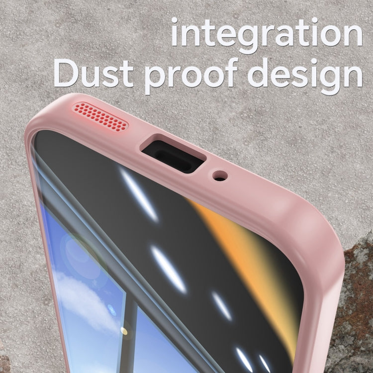 For Google Pixel 9 Acrylic Hybrid TPU Armor Shockproof Phone Case(Pink)