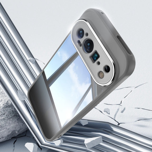 For Google Pixel 9 Acrylic Hybrid TPU Armor Shockproof Phone Case(Grey)