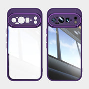 For Google Pixel 9 Acrylic Hybrid TPU Armor Shockproof Phone Case(Purple)
