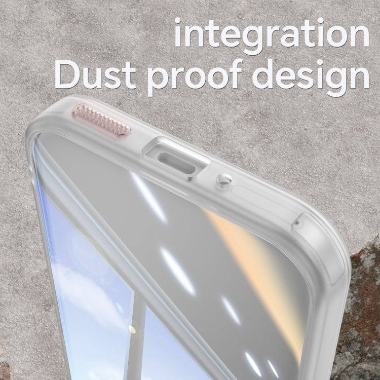 For Google Pixel 9 / 9 Pro Acrylic Hybrid TPU Armor Shockproof Phone Case(Transparent)
