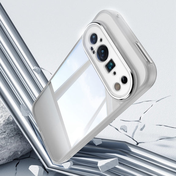 For Google Pixel 9 / 9 Pro Acrylic Hybrid TPU Armor Shockproof Phone Case(Transparent)