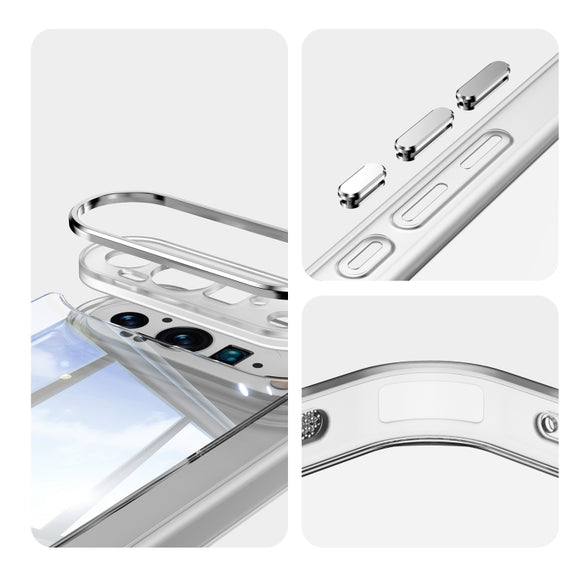 For Google Pixel 9 / 9 Pro Acrylic Hybrid TPU Armor Shockproof Phone Case(Transparent)
