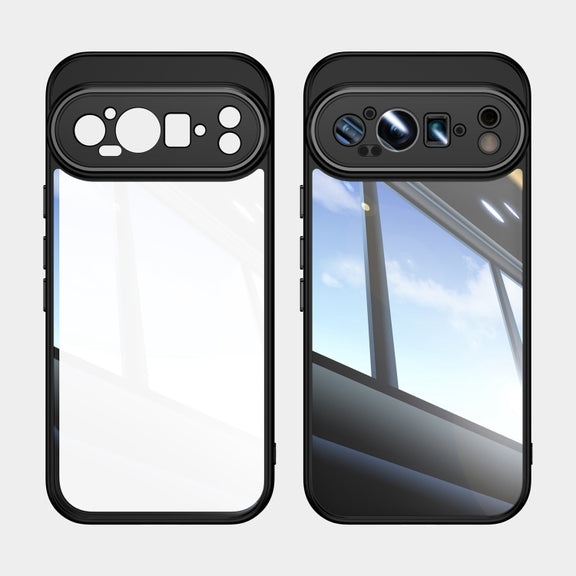 For Google Pixel 9 Pro XL Acrylic Hybrid TPU Armor Shockproof Phone Case(Black)