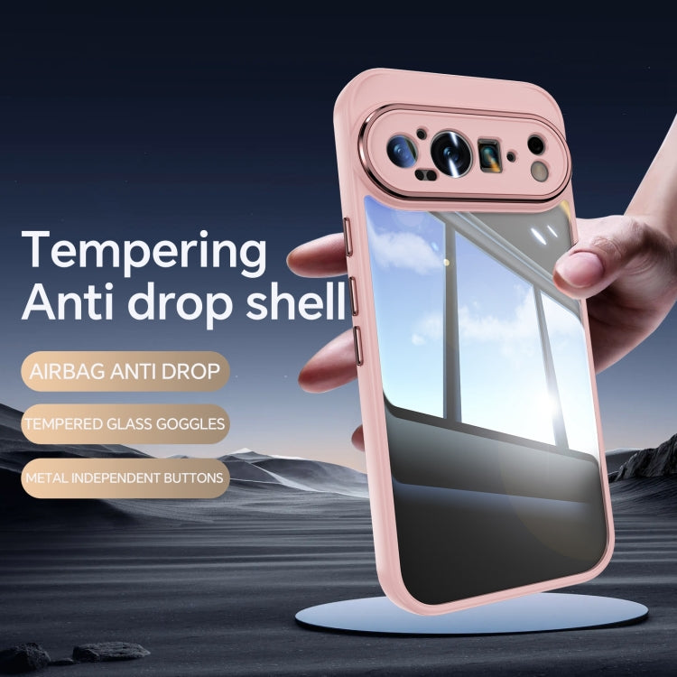 For Google Pixel 9 Pro XL Acrylic Hybrid TPU Armor Shockproof Phone Case(Pink)
