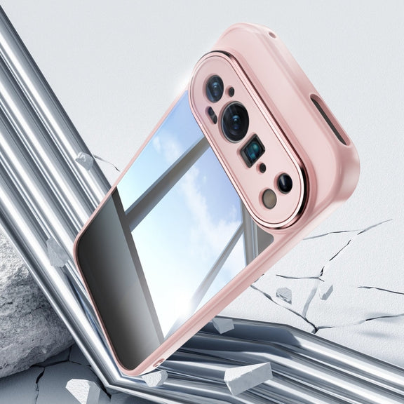 For Google Pixel 9 Pro XL Acrylic Hybrid TPU Armor Shockproof Phone Case(Pink)