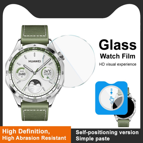 For Huawei Watch GT 4 46mm IMAK Tempered Glass Watch Protective Film Self-contained Positioning Version