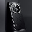 For Honor Magic6 Pro Plain Leather PC Phone Case(Black) - Honor Cases by PMC Jewellery | Online Shopping South Africa | PMC Jewellery | Buy Now Pay Later Mobicred