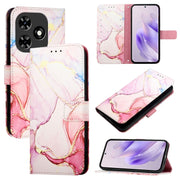For Tecno Spark Go 2024 / Spark 20C PT003 Marble Pattern Flip Leather Phone Case(Rose Gold)