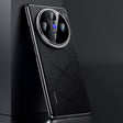 For vivo X100 Pro / X100s Pro Plain Leather PC Phone Case(Black) - vivo Cases by PMC TechLife | Online Shopping South Africa | PMC TechLife | Buy Now Pay Later Mobicred