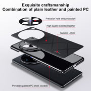 For vivo X100 Pro / X100s Pro Plain Leather PC Phone Case(Black)
