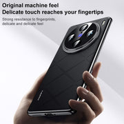 For vivo X100 Pro / X100s Pro Plain Leather PC Phone Case(Black)