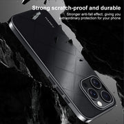 For iPhone 16 Plain Leather PC Phone Case(White)