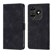 For Tecno Spark Go 2024 / Spark 20C Skin Feel Embossed Leather Phone Case(Black)