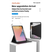 For iPad Pro 13 2024 Mutural Jianshang Series Smart Leather Tablet Case(Black)