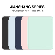 For iPad Air 11 2025 / 2024 Mutural Jianshang Series Smart Leather Tablet Case(Black)