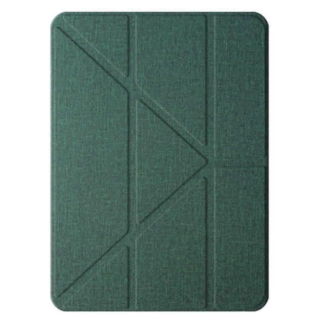 For iPad Air 11 2025 / 2024 Mutural Multi-fold Smart Leather Tablet Case(Green)