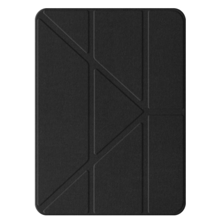 For iPad Air 11 2025 / 2024 Mutural Multi-fold Smart Leather Tablet Case(Black)