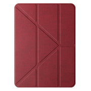 For iPad Air 11 2025 / 2024 Mutural Multi-fold Smart Leather Tablet Case(Red)