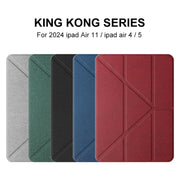 For iPad Air 11 2025 / 2024 Mutural Multi-fold Smart Leather Tablet Case(Grey)