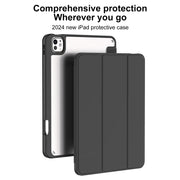 For iPad Air 11 2025 / 2024 Mutural Pinyue Series Smart Leather Tablet Case(Dark Blue)