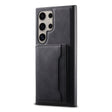 For Samsung Galaxy S24 Ultra 5G Denior D13 Retro Texture Leather MagSafe Card Bag Phone Case(Black) - free shipping - PMC Jewellery - Order now!