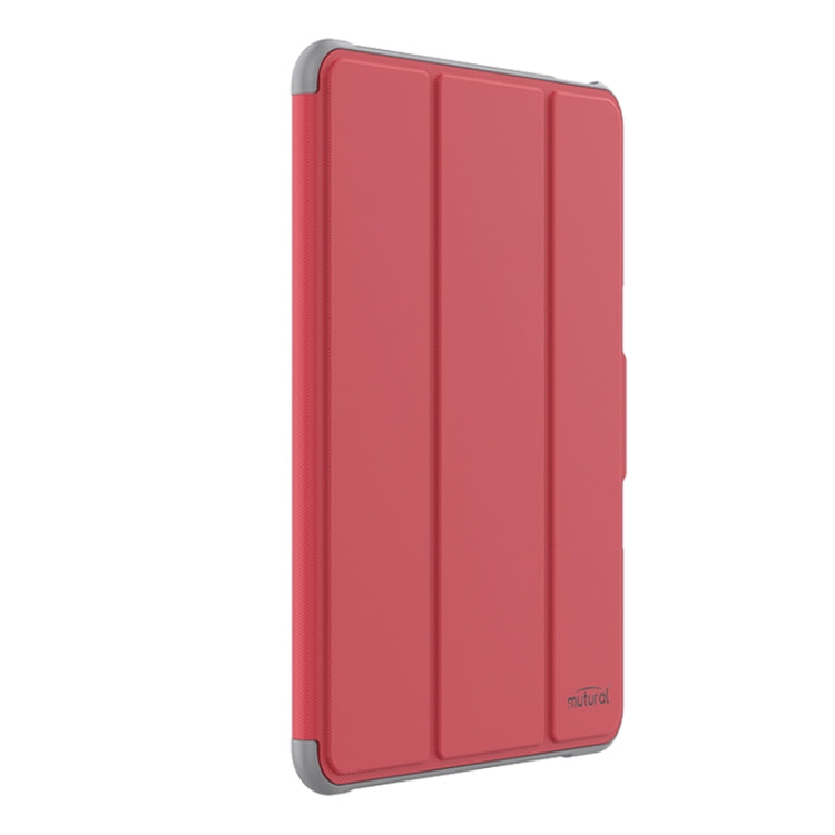 For iPad Pro 13 2024 Mutural PC Hybrid TPU Leather Smart Tablet Case(Red)