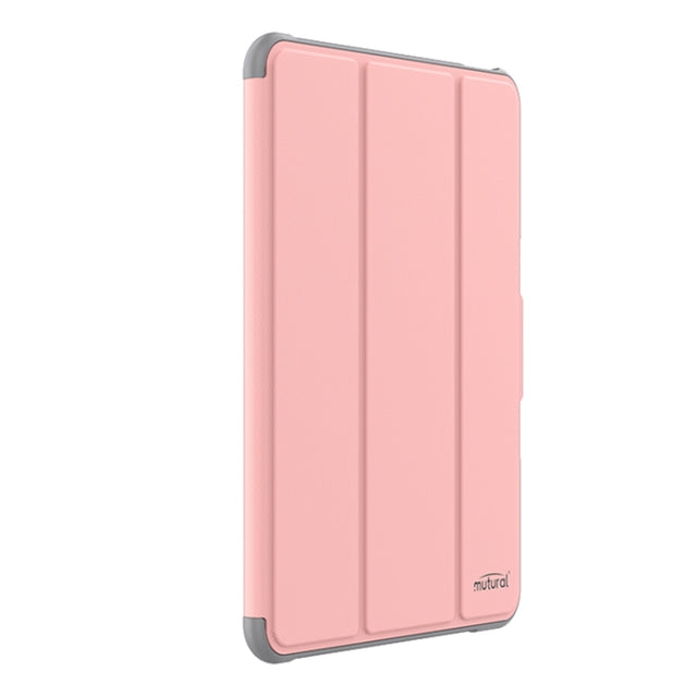 For iPad Air 11 2025 / 2024 Mutural PC Hybrid TPU Leather Smart Tablet Case(Pink)