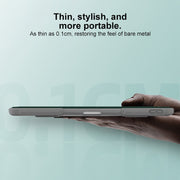 For iPad Air 11 2025 / 2024 Mutural PC Hybrid TPU Leather Smart Tablet Case(Black)