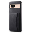 For Google Pixel 8a Denior D13 Retro Texture Leather MagSafe Card Bag Phone Case(Black) - free shipping - PMC TechLife - Order now!