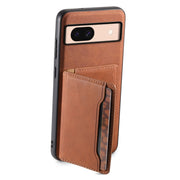 For Google Pixel 8a Denior D13 Retro Texture Leather MagSafe Card Bag Phone Case(Brown)