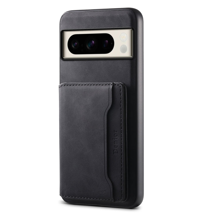 For Google Pixel 8 Pro Denior D13 Retro Texture Leather MagSafe Card Bag Phone Case(Black)